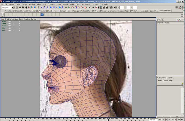 Character 3D Polygon Modeling